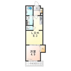 クレアール大久保町の物件間取画像